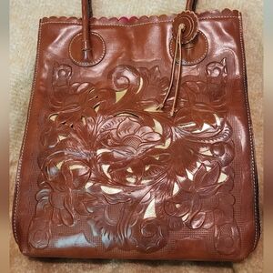 Patricia Nash Cavo Tooled Leather Tote